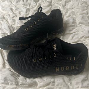 NOBULL Black with Gold Accents Athletic Shoes